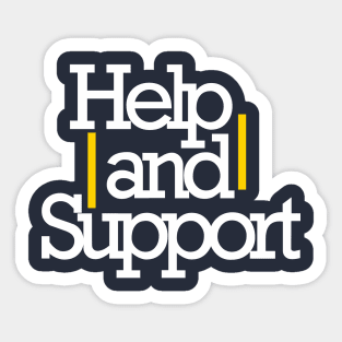 help and support Sticker